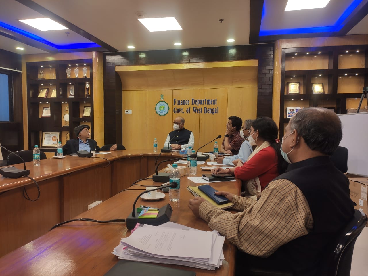 Dr.Saibal in a meeting with the Additional Chief Scretary