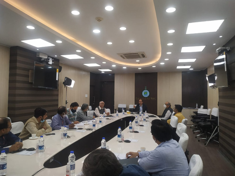 Dr.Saibal in a meeting with the Former Chief Secretary